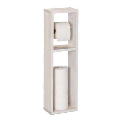Porte-papier toilette vintage blanc WOODENFURN