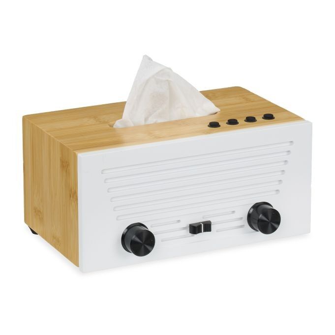 Boîte à mouchoirs cosmétiques WOODENFURN au design radio