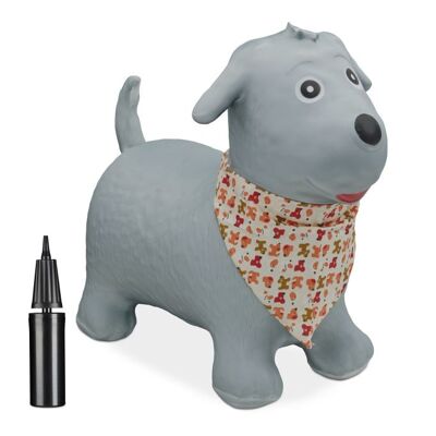 WOODENFURN bouncy dog with scarf