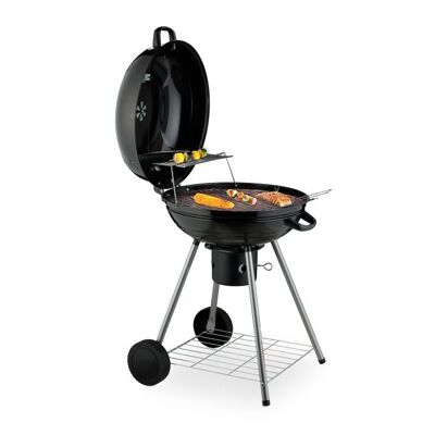 WOODENFURN XXL barbecue a carbonella con ruote