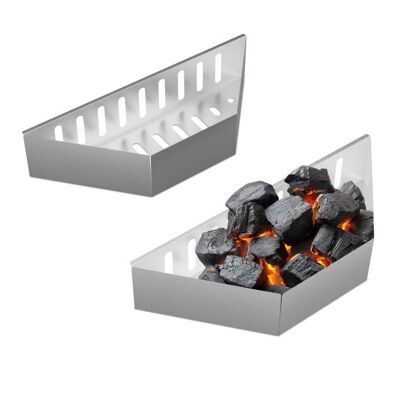 Ensemble de 2 barbecues à charbon de bois WOODENFURN