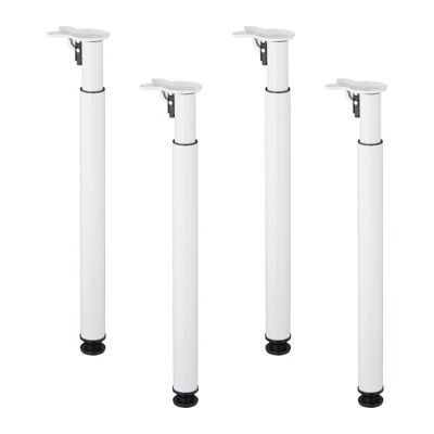 WOODENFURN Juego de 4 patas de mesa plegables y ajustables