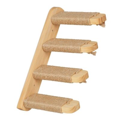 WOODENFURN Cat Ladder Wall with 4 Steps