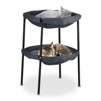 WOODENFURN Standing Cat Hammock 2 Tiers