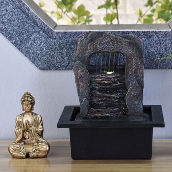 Fontaine d'Intérieur - Dao - Zen et Relaxation - Lumière Led Colorée avec Statue Bouddha - Idée Cadeau Déco 4