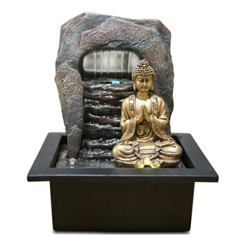 Fontaine d'Intérieur - Dao - Zen et Relaxation - Lumière Led Colorée avec Statue Bouddha - Idée Cadeau Déco 9