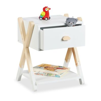 Comodino per bambini WOODENFURN con cassetto