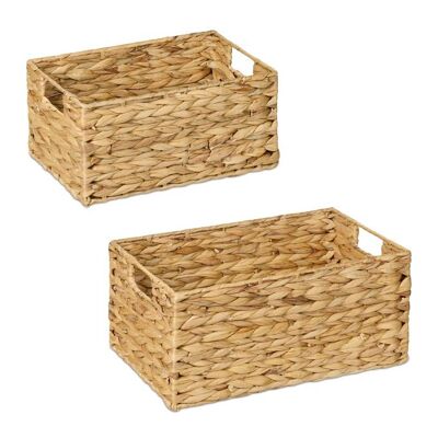 WOODENFURN 2-piece storage basket set