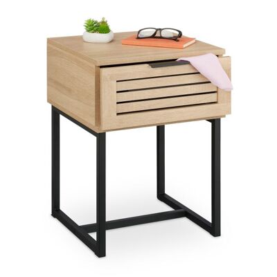Mesita de noche con cajón WOODENFURN