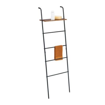 Scala industriale per asciugamani WOODENFURN con ripiano