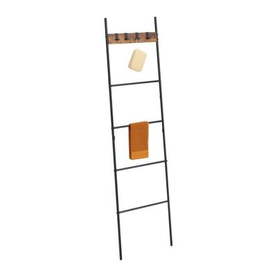 Scala industriale portasciugamani WOODENFURN a 4 pioli