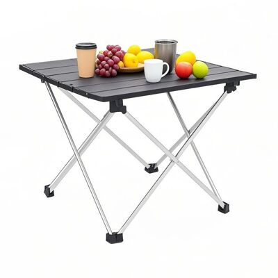 Table de camping pliable WOODENFURN en aluminium