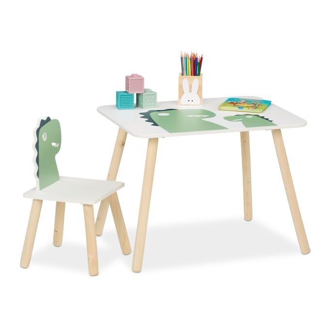 Ensemble de sièges pour enfants WOODENFURN dinosaure