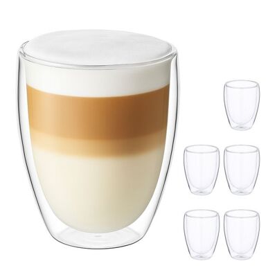 Vasos para Latte Macchiato de doble pared WOODENFURN