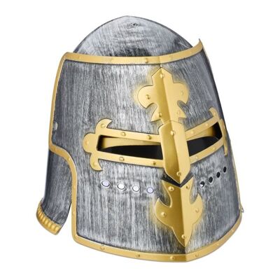 Casque de chevalier WOODENFURN avec visière rabattable