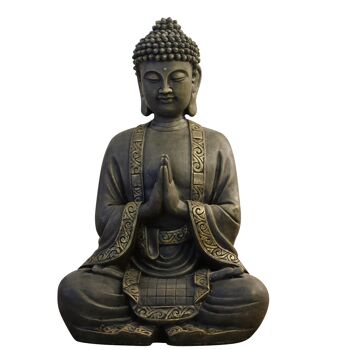 Grande Statuette Bouddha Méditation – Décoration Zen et Feng Shui – Apporte une Ambiance Spirituelle et Relaxante à Votre Intérieur – Statuette Porte-Bonheur 11