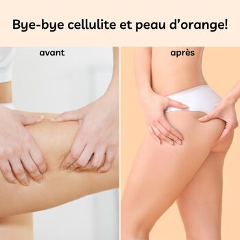 Lanière de Massage en Crin - Face Crin et Face Coton Doux - Lanière de Toilette Effet Gommage pour la Douche - Contre la Peau d’Orange 3