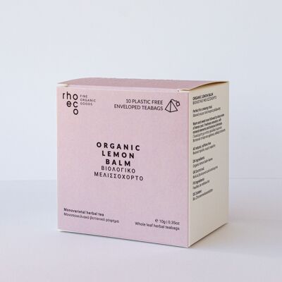 Mélisse bio - Sachets pyramidaux compostables