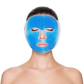 Masque Gel Thermothérapeutique - Relaxation Thérapie par le Chaud ou le Froid, Poche Compresse Contre les Migraines, Effet Relaxant, Favorise la Circulation Sanguine 7