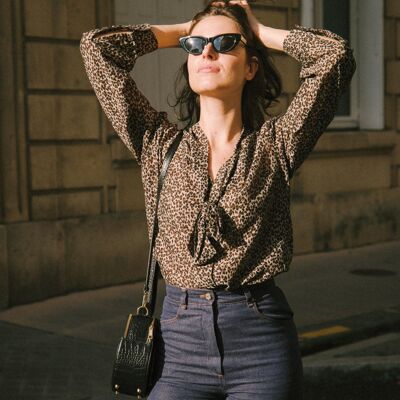 Leopard Lavallière Shirt