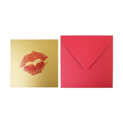 Red Kiss Postcard