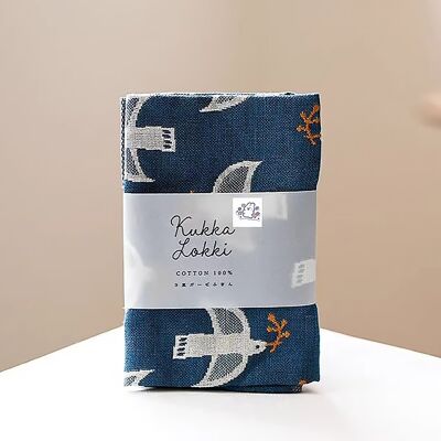 Toalla japonesa de algodón serie Kukka Lokki