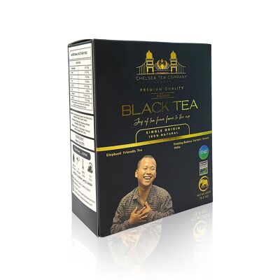 Thé noir d'Assam de luxe 100 % naturel Tenzing Bodosa (200 g)