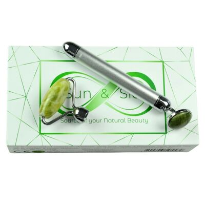 Mother's Day Gifts - Electric Face Roller - Aventurine - Face Lifting Beauty Ritual - Massage Roller