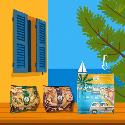 NEW 2025 pocket nature 40g illustrated - chickpea flour crisps