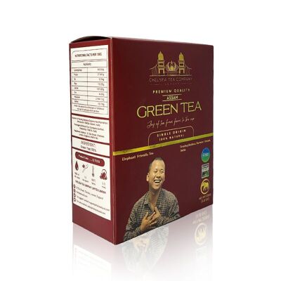 Té verde Assam de lujo 100 % natural Tenzing Bodosa (150 g)