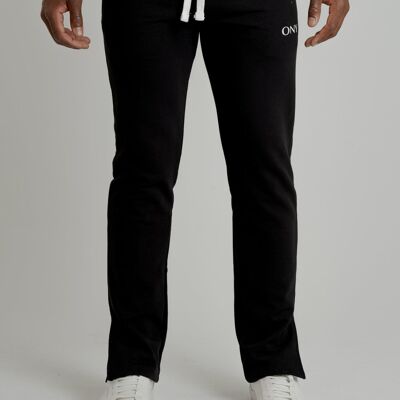 PANTALON DE SURVÊTEMENT NOIR FENDU
