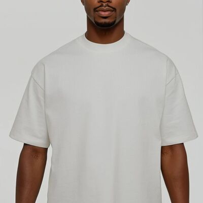 T-SHIRT BOXY FIT BIANCO SPORCO
