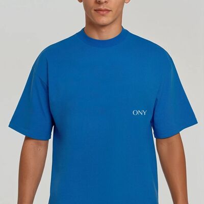 T-SHIRT BLU BOXY FIT