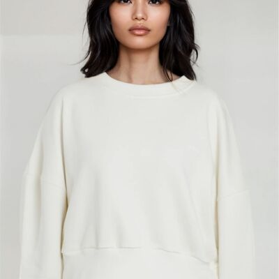 MAGLIONE CORTO DA DONNA OFF-WHITE
