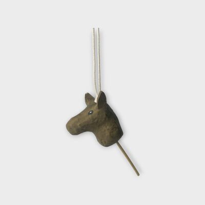 Adorno de caballo – Caballo de juguete en palo de madera
