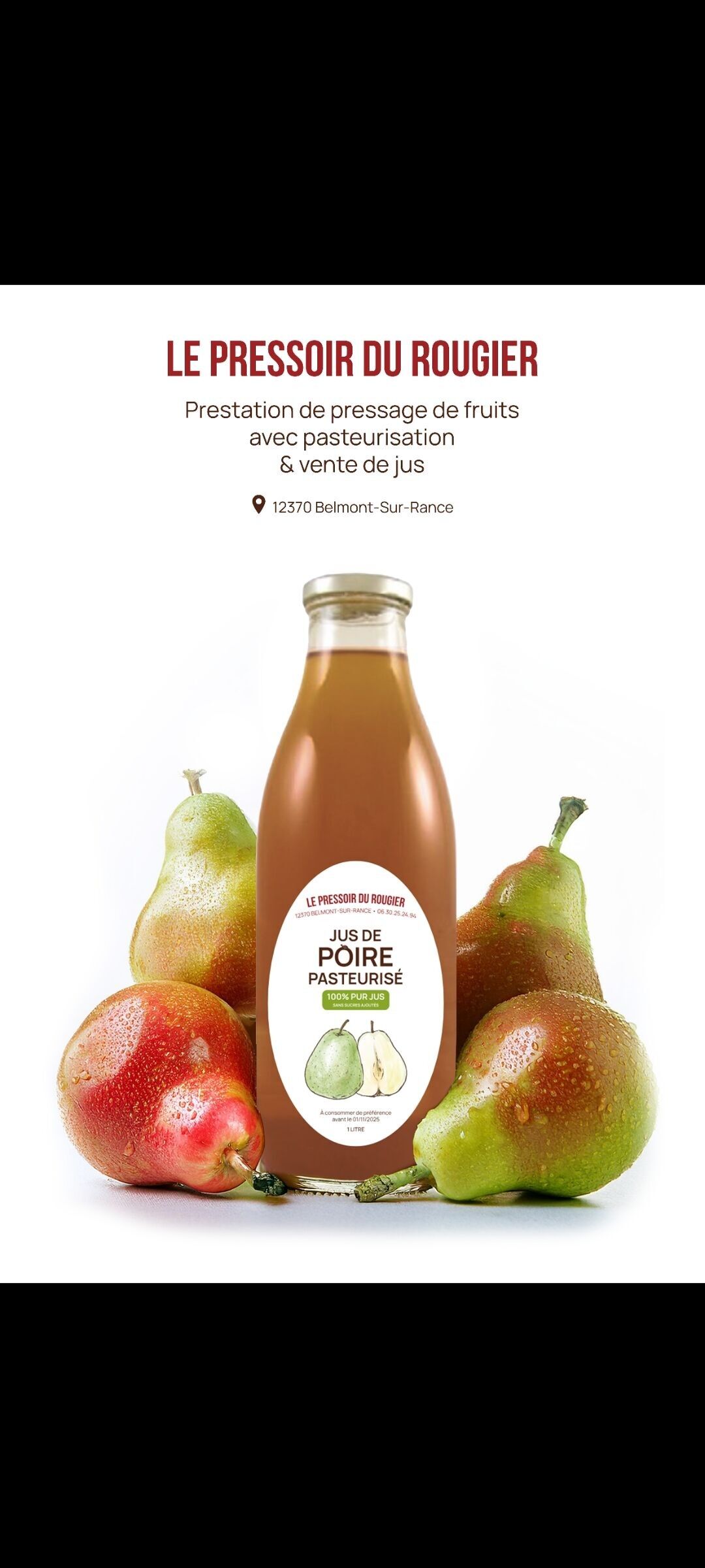 Jus de poire 1l