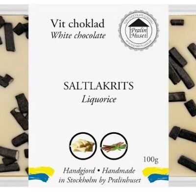 Cioccolato bianco - Liquirizia salata (100g)