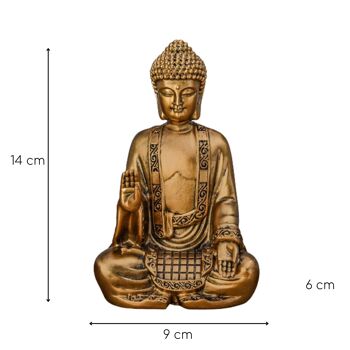 Statuette Bodhi or – Décoration Zen et Feng Shui – Pour Créer une Ambiance Relaxante et Spirituelle – Idée Cadeau Porte-Bonheur 5