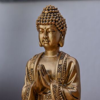 Statuette Bouddha Or – Décoration Zen et Feng Shui – Objet Porte bonheur – Idée Cadeau Zen 3