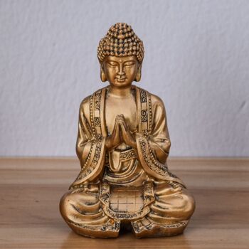 Statuette Bouddha Or – Décoration Zen et Feng Shui – Objet Porte bonheur – Idée Cadeau Zen 2