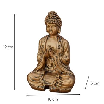 Statuette Bouddha Or – Décoration Zen et Feng Shui – Objet Porte bonheur – Idée Cadeau Zen 4