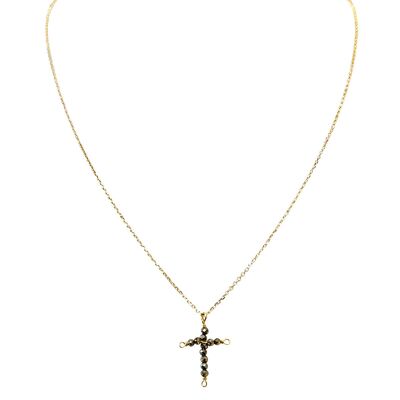 Collana con croce in pirite Eden
