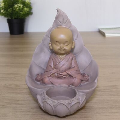 Statuette Buddha Candlestick CH02 - Tealight Candle Holder - Zen and Feng Shui Decoration - Lucky Object - Zen Gift Idea