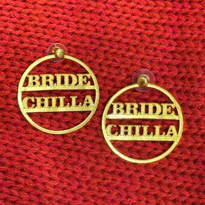 Bride Chilla Large Earrings - Gold