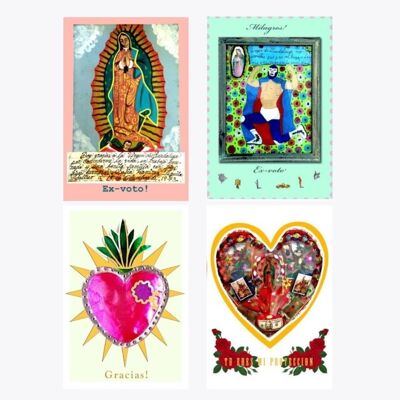 Cartes postales Coeurs ex-votos