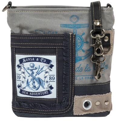 Sunsa Maritim shoulder bag. Blue crossover bag.shoulder bag