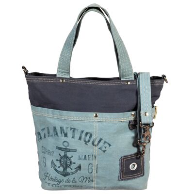 Borsa a mano Sunsa Maritime. Borsa a tracolla vegana.Borsa da donna vintage