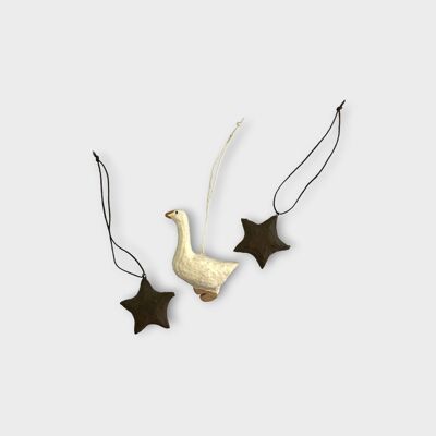 Ornament Set – Goose & Stars