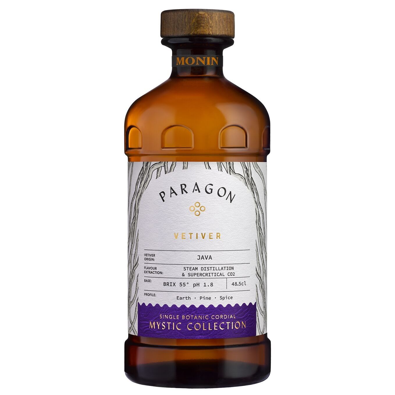 Vetiver Cordial for premium cocktails - Natural flavors - 48.5 cl