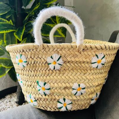 Small Straw Basket Bag – Classic French-Moroccan Charm